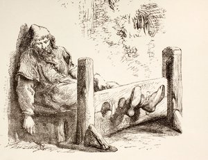 在庫の男、1890 作： English School